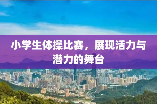 小學(xué)生體操比賽，展現(xiàn)活力與潛力的舞臺(tái)