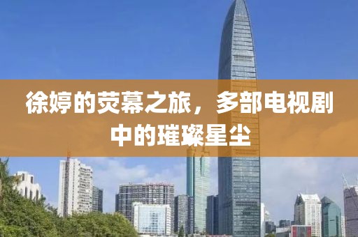 徐婷的熒幕之旅，多部電視劇中的璀璨星塵