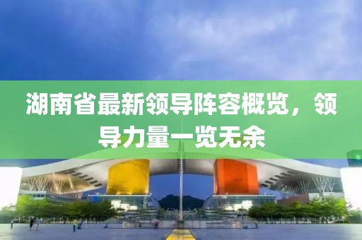 湖南省最新領(lǐng)導(dǎo)陣容概覽，領(lǐng)導(dǎo)力量一覽無(wú)余