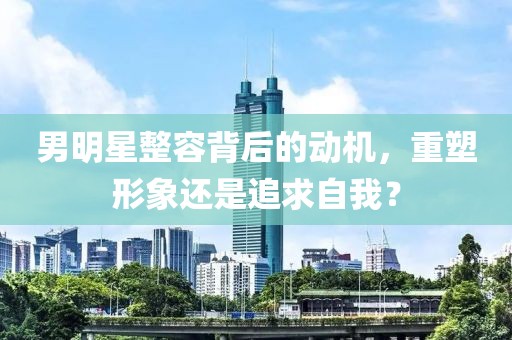 男明星整容背后的動(dòng)機(jī)，重塑形象還是追求自我？