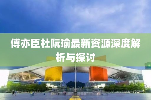 傅亦臣杜阮瑜最新資源深度解析與探討
