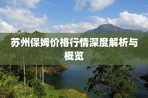 蘇州保姆價(jià)格行情深度解析與概覽