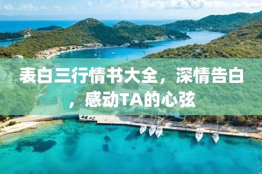表白三行情書大全，深情告白，感動TA的心弦