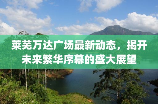 萊蕪萬達廣場最新動態(tài)，揭開未來繁華序幕的盛大展望