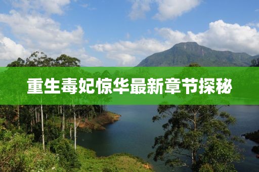 重生毒妃驚華最新章節(jié)探秘