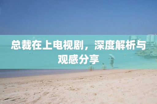 總裁在上電視劇，深度解析與觀感分享