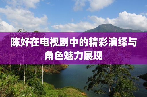 陳好在電視劇中的精彩演繹與角色魅力展現(xiàn)