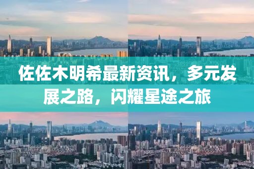 佐佐木明希最新資訊，多元發(fā)展之路，閃耀星途之旅