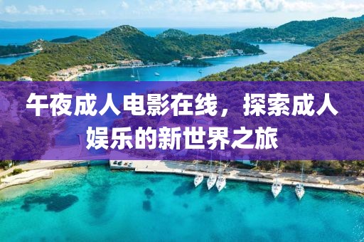 午夜成人電影在線，探索成人娛樂的新世界之旅