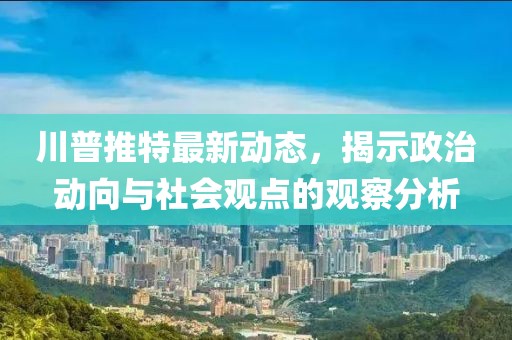 川普推特最新動態(tài)，揭示政治動向與社會觀點的觀察分析