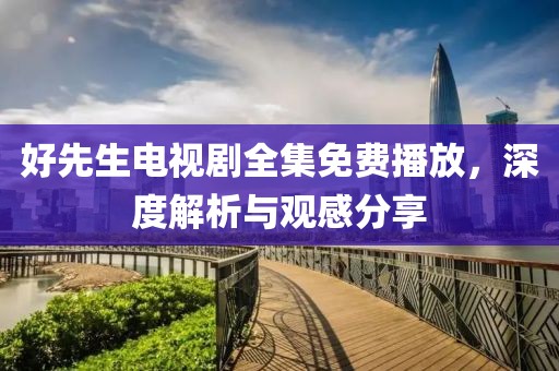 好先生電視劇全集免費播放，深度解析與觀感分享