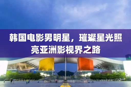 韓國(guó)電影男明星，璀璨星光照亮亞洲影視界之路
