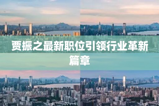 賈振之最新職位引領(lǐng)行業(yè)革新篇章