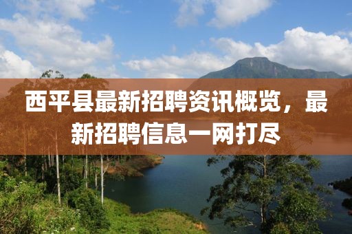 西平縣最新招聘資訊概覽，最新招聘信息一網(wǎng)打盡