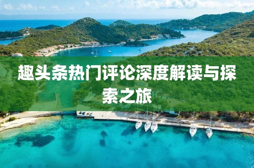 趣頭條熱門評論深度解讀與探索之旅