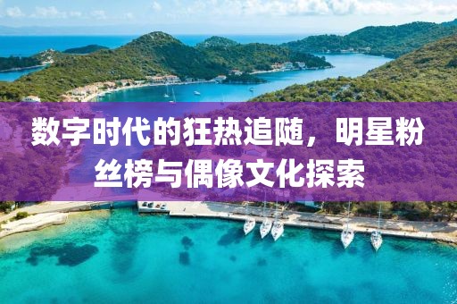 數(shù)字時代的狂熱追隨，明星粉絲榜與偶像文化探索
