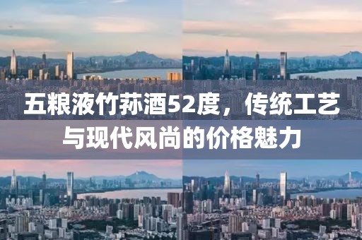 五糧液竹蓀酒52度，傳統(tǒng)工藝與現(xiàn)代風(fēng)尚的價(jià)格魅力