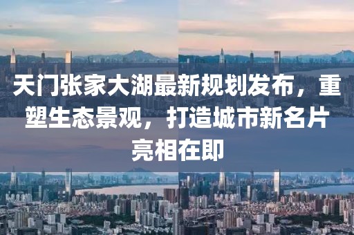 天門張家大湖最新規(guī)劃發(fā)布，重塑生態(tài)景觀，打造城市新名片亮相在即