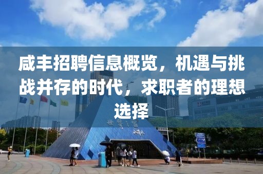 咸豐招聘信息概覽，機(jī)遇與挑戰(zhàn)并存的時代，求職者的理想選擇