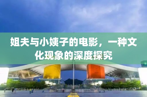 姐夫與小姨子的電影，一種文化現(xiàn)象的深度探究