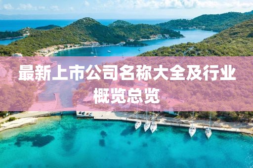 最新上市公司名稱大全及行業(yè)概覽總覽