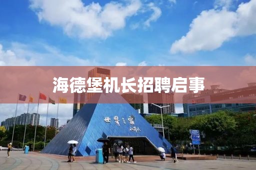 海德堡機長招聘啟事