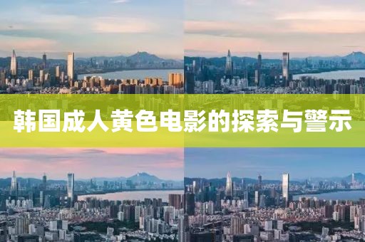 韓國(guó)成人黃色電影的探索與警示