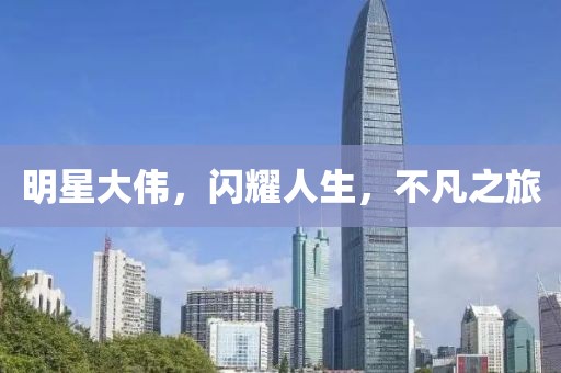 明星大偉，閃耀人生，不凡之旅