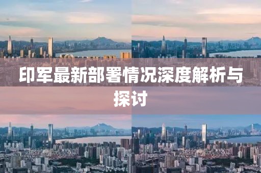 印軍最新部署情況深度解析與探討