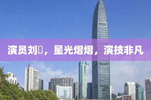 演員劉犇，星光熠熠，演技非凡