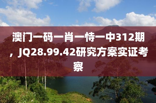 澳門(mén)一碼一肖一恃一中312期，JQ28.99.42研究方案實(shí)證考察