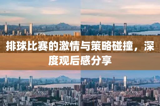 排球比賽的激情與策略碰撞，深度觀后感分享