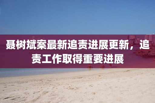 聶樹斌案最新追責(zé)進(jìn)展更新，追責(zé)工作取得重要進(jìn)展