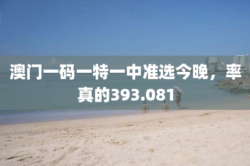 澳門(mén)一碼一特一中準(zhǔn)選今晚，率真的393.081