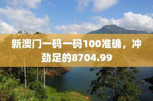 新澳門一碼一碼100準(zhǔn)確，沖勁足的8704.99