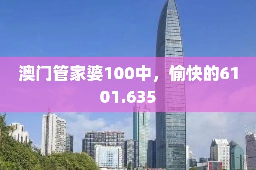 澳門管家婆100中，愉快的6101.635