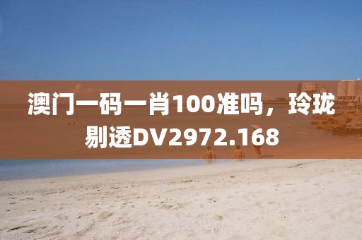 澳門(mén)一碼一肖100準(zhǔn)嗎，玲瓏剔透DV2972.168