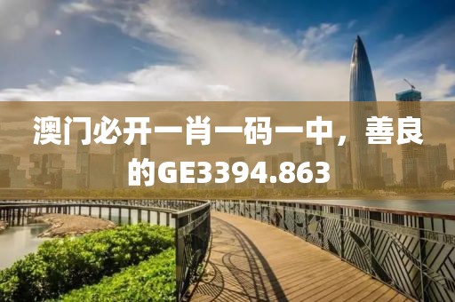 澳門必開一肖一碼一中，善良的GE3394.863