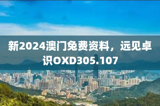 新2024澳門兔費(fèi)資料，遠(yuǎn)見卓識(shí)OXD305.107