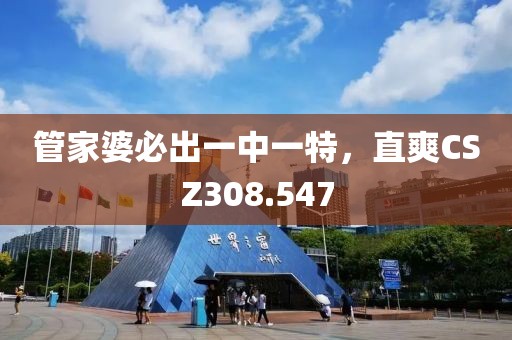 管家婆必出一中一特，直爽CSZ308.547