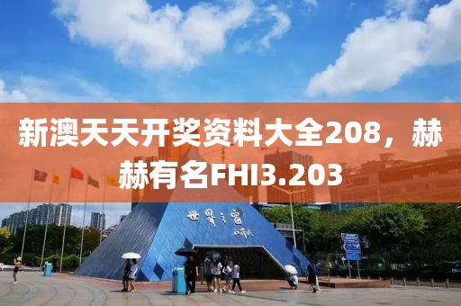 新澳天天開獎資料大全208，赫赫有名FHI3.203