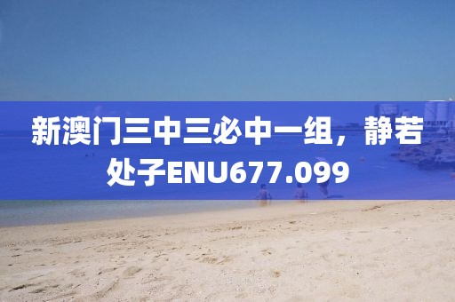 新澳門三中三必中一組，靜若處子ENU677.099