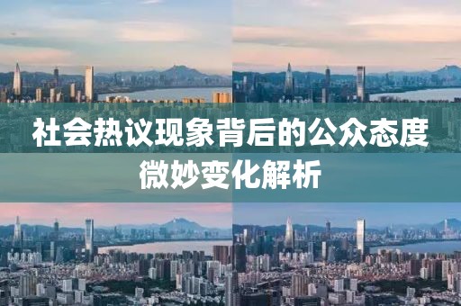 社會熱議現(xiàn)象背后的公眾態(tài)度微妙變化解析