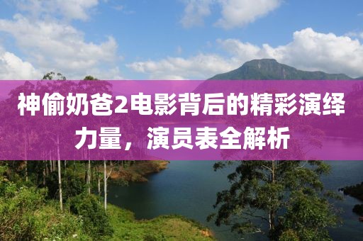 神偷奶爸2電影背后的精彩演繹力量，演員表全解析