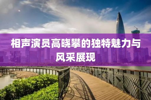 相聲演員高曉攀的獨特魅力與風(fēng)采展現(xiàn)