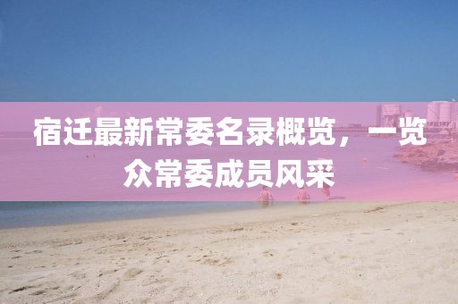 宿遷最新常委名錄概覽，一覽眾常委成員風(fēng)采