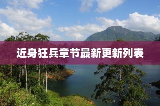 近身狂兵章節(jié)最新更新列表
