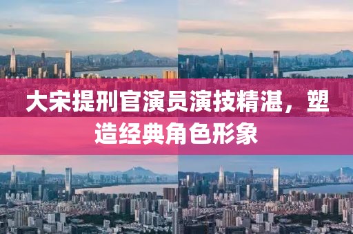 大宋提刑官演員演技精湛，塑造經典角色形象