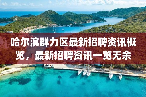 哈爾濱群力區(qū)最新招聘資訊概覽，最新招聘資訊一覽無余